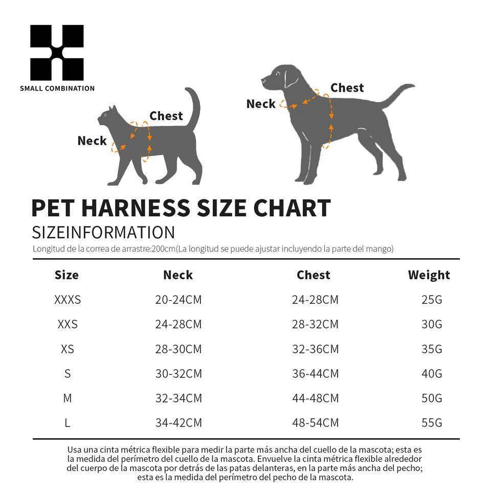 Leash Set for Small Medium Dog Adjustable Reflective Puppy Cat Harness pet Vest Chihuahua Dachshund Outdoor Walking