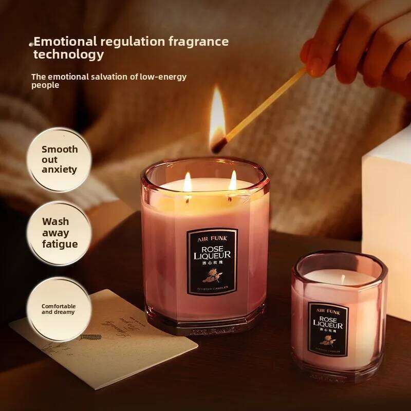 1pc Aromatherapy Candles Home Indoor Long Lasting Fragrance New Year Gift Deodorize Household Goods W260226