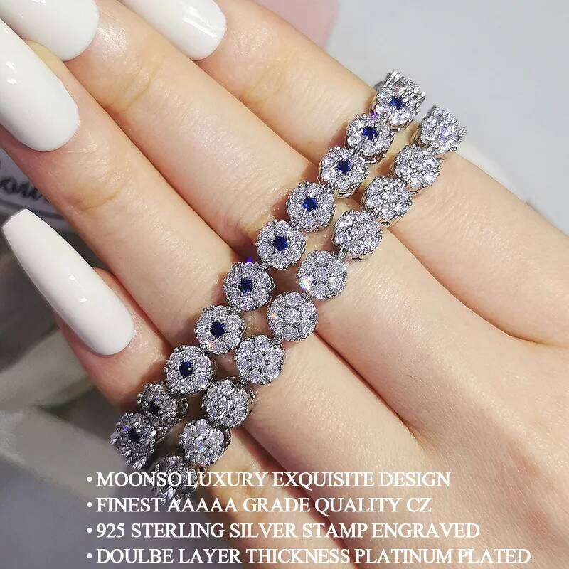 2023 New Luxury Round Red Green Blue White Colorful Color Bracelet Bangle for Women Valentine's Day gift Jewelry Wholesale S7192 Z260225