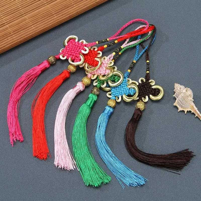 Chinese New Year Lucky Chinese Knot Tassel Hanging Pendant Decorations New Year Lucky Spring Festival Hanging Decoration H260226
