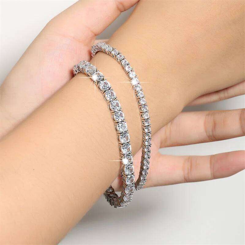 ZAKOL 2.5/4mm Hip Round Cubic Zirconia Tennis Bracelet For Women Exquisite Sparkling CrystalFashion Jewelry Pulseras Mujer Z260225