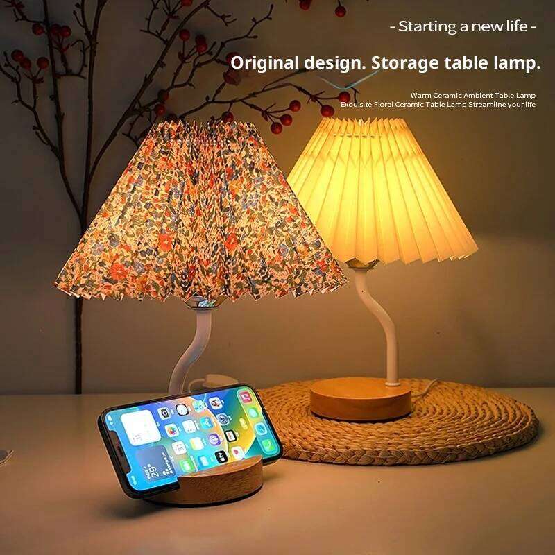 Nordic Storage Table Lamp Bedside Advanced Remote Control Night Baby Feeding Bedroom Sleep Creative Atmosphere Light H260225