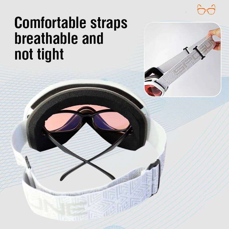 Double Layers UV400 Anti-fog Big Ski Mask Glasses Snow Men Women Snowboard Goggles Skiing Sunglasses Eyewear Z260225
