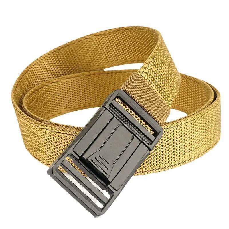 2024 New Tactical Military Fans Outdoor Training Sports Casual Elastic Nylon Woven Belt for Men Y260225