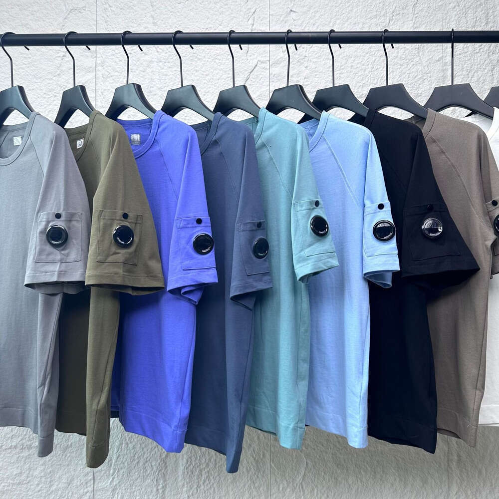 Designer Cpcompanyyys T Shirts Mens Trendy Brand Pure Cotton Embroidered Casual Crew Neck Short Sleeve T-Shirt Stylish Simple Outdoor Sports 5F8