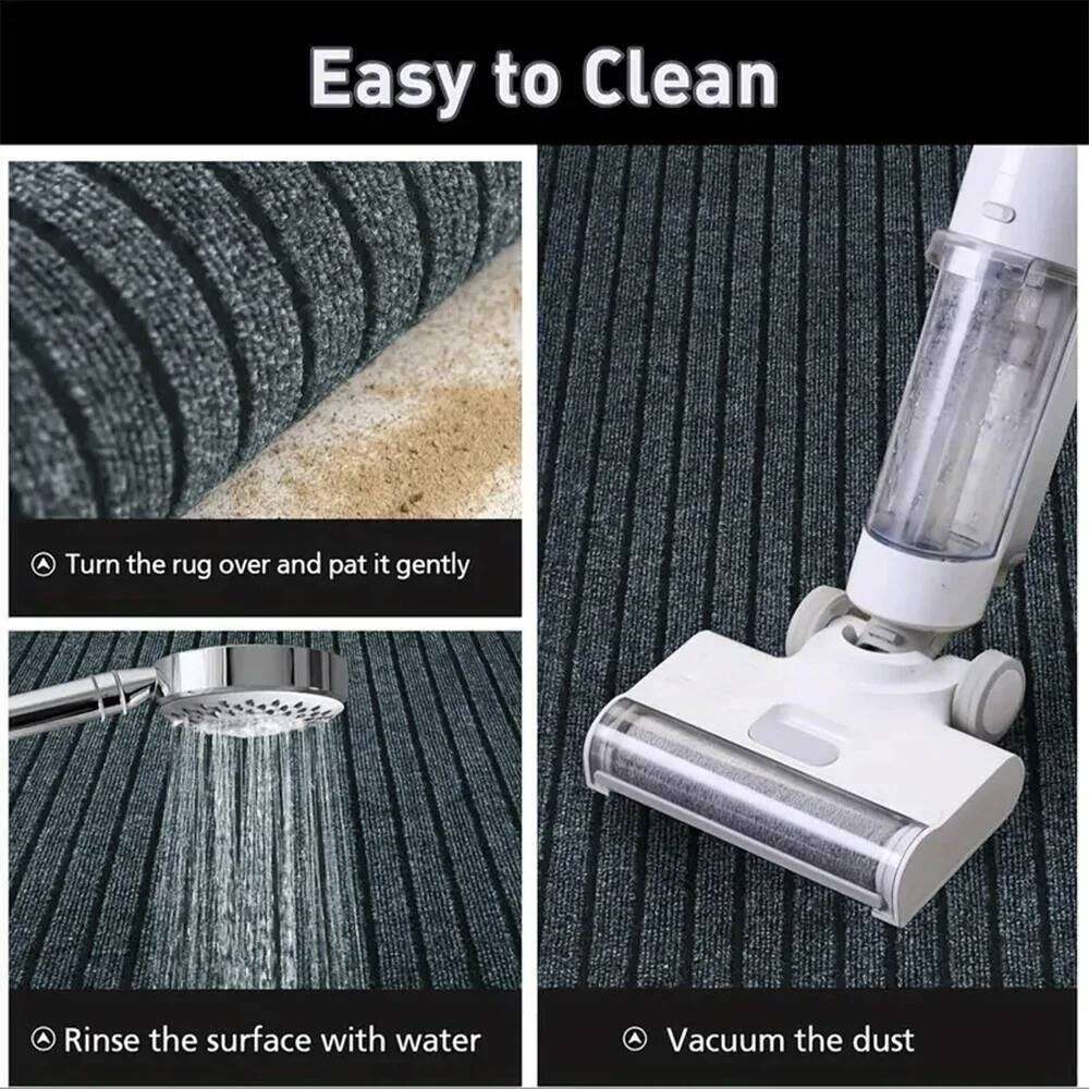 Durable Non-Slip Door Indoor Outdoor Doormat for Home Entrance Stain Fade Resistant Floor Mat Machine Washable Carpet W260226