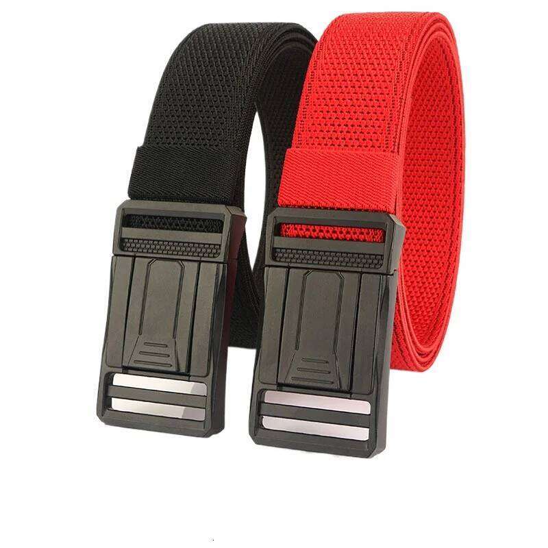 2024 New Tactical Military Fans Outdoor Training Sports Casual Elastic Nylon Woven Belt for Men Y260225