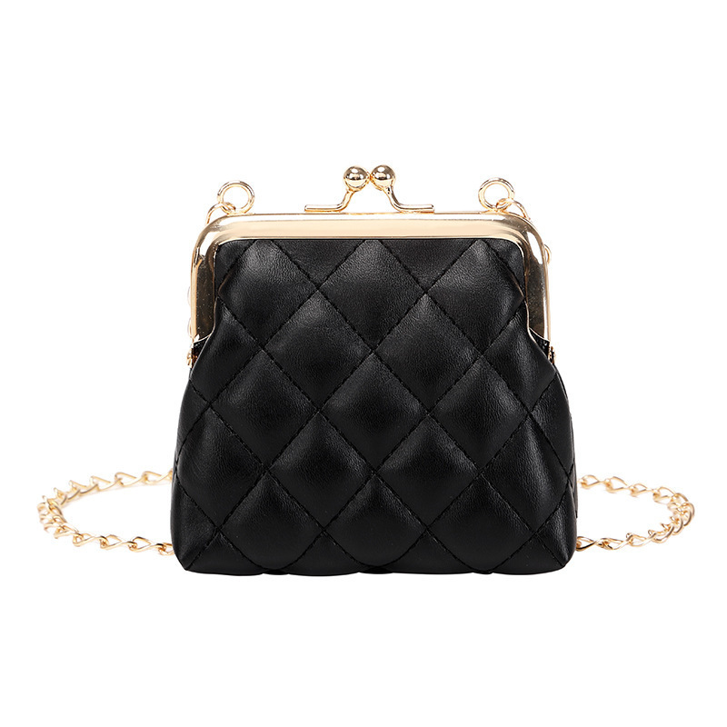 trendy fashion quilted chain crossbody bag niche design shoulder clip bag popular mini handbag230516
