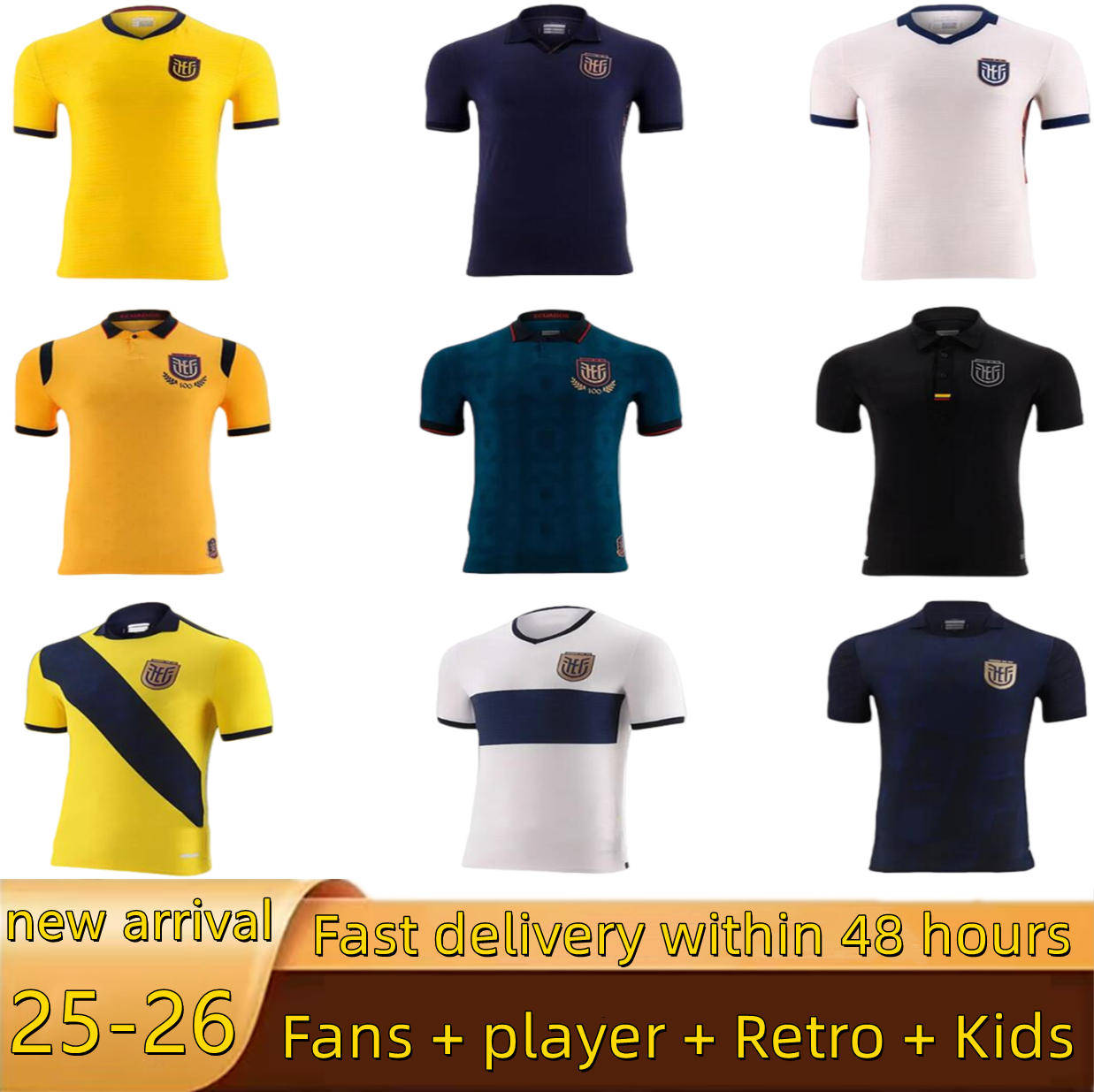 Ecuador 2026 World Cup soccer jerseys home away 100Th IBARRA MENA PRECIADO M.CAICEDO PACHO 26 27 Estrada Black Special Centenary Hincapie Paez football shirt