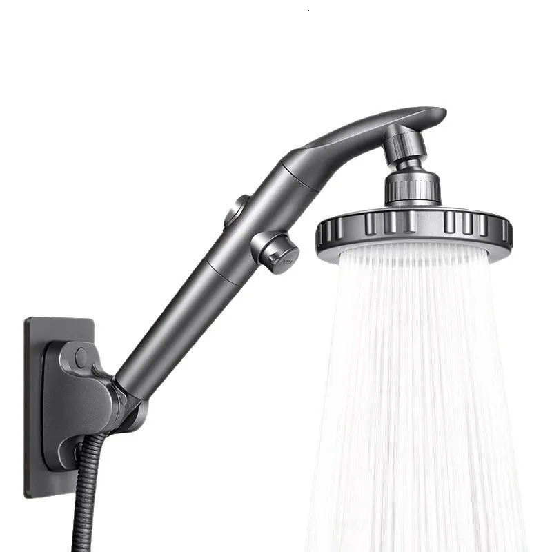 Big Panel 1pc Filter Hand SprayTop Spray DualPurpose High Pressure Shower Head OneKey Stop Water Sprayer Bathroom Accessories 260124