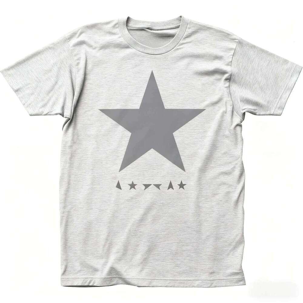 Licensed Rock N Roll Band Music Tee David Bowie Blackstar T Shirt Black Fashion Casual Trend Y2k Vintage Cotton T-shirt Unisex C260226