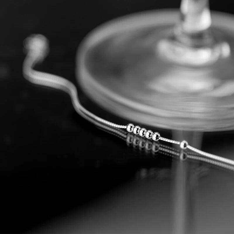 Modian 2020 New Design Simple Charm Beads Chain Bracelet for Women 925 Sterling Silver Party Fine Jewelry Accessories Gift Z260225