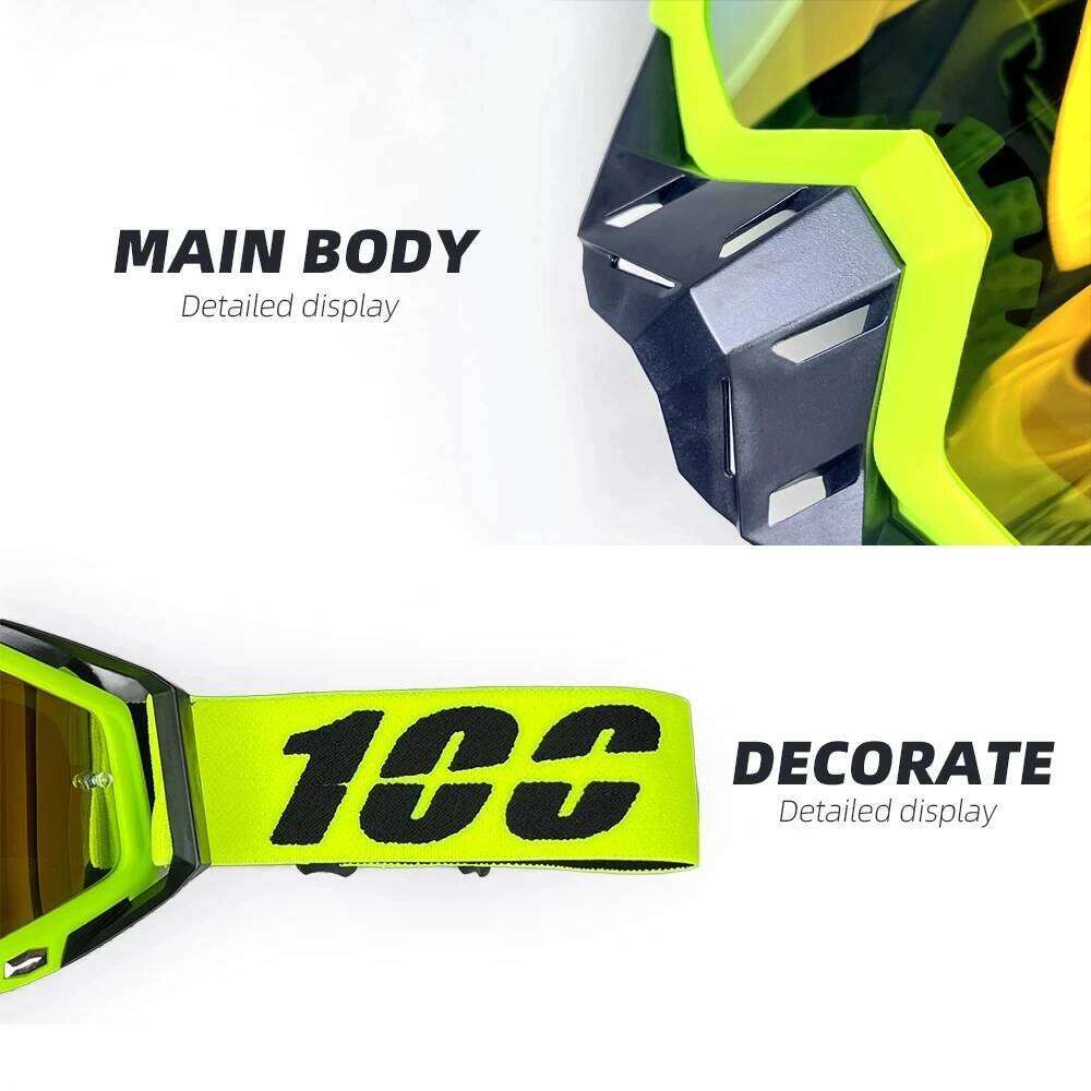 Off-Road Riding Goggles Wind/Dust Proof for Motocross, ATV, MTB & Snow Adventures - UV Protection Sports Eyewear Z260225