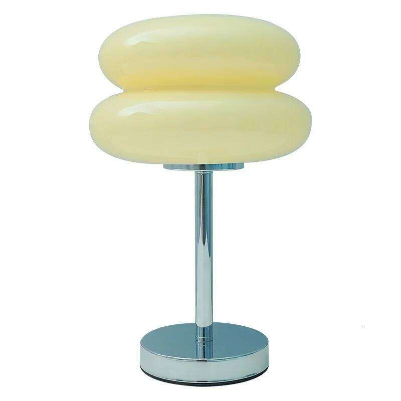 Medieval Hamburg Glass Table Bauhaus Simple Living Room Bedroom Study Homestay Atmosphere Decoration Bedside Lamp Creative H260225