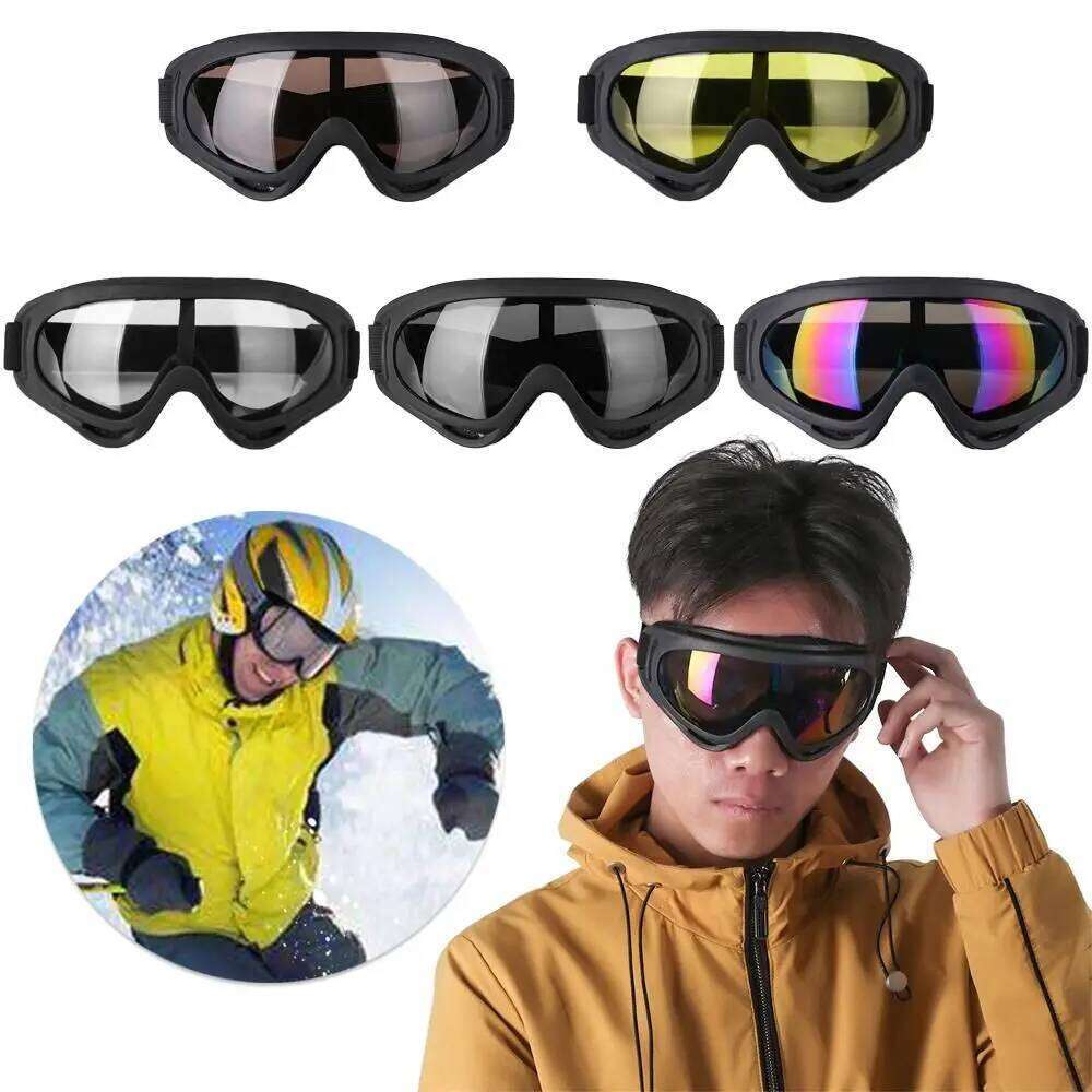 Protective Snowboard Outdoor Sports Moto Cycling Lens Frame Ski Goggles Winter Windproof Eyewear Glasses Z260225