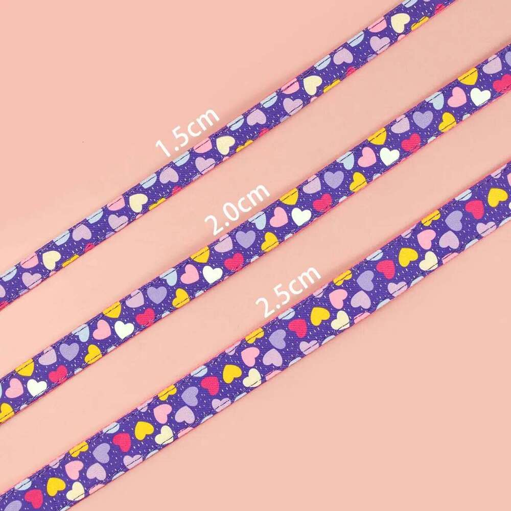 Valentine's Day and New Year's gift Luxury Brand Colorful Season Adjutable Dog Collar And Leash Set For Small Medium Large Dogs