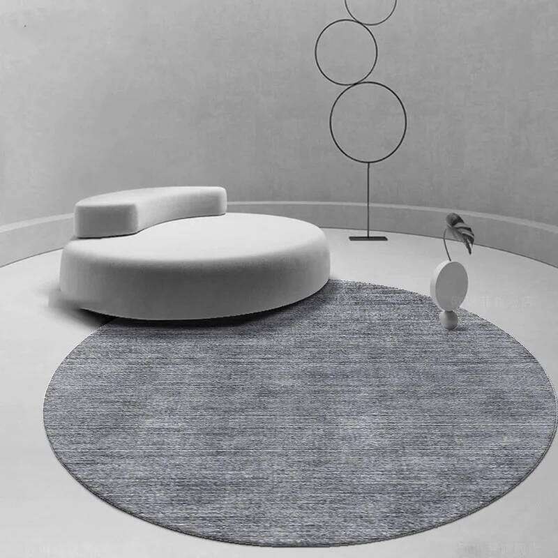 VIKAMA Round Crystal Velvet Carpet Soundproof & dirty-resistant Rug Office Computer Swivel Chair Rocking Table Study Bedroom Mat W260226