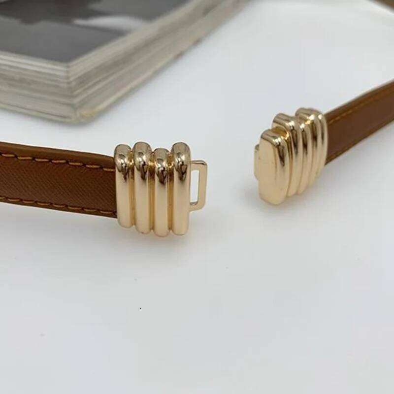 Female Elastic Thin Waist Strap Circle Belt for Women Skirt Coat Sweater Leather Ladies Band Decoration Accessories Y260225