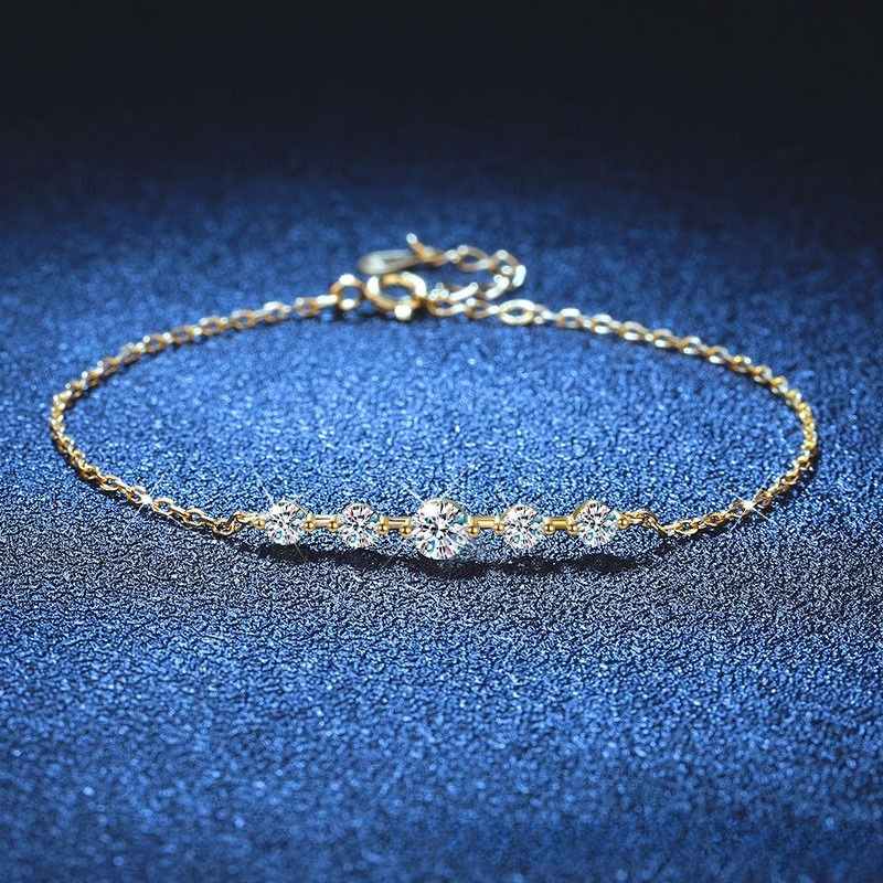 Korean Style Starry Sparkling charms bracelet for Women Adjustable Chain Elegant Minimalist Fashion Jewelry Daily Party