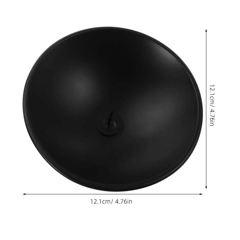 Vintage Holder Black: Retro Iron Pillar Candlestick Plate For Wax Led Aromatherapy Spa Wedding Party, Metal W260226