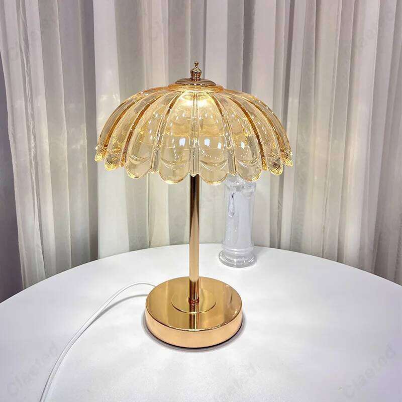 European-style New Retro LED Crystal Table Lamp Living Room Study Bedroom Bedside Decorative Atmosphere Lighting Nightlight H260225