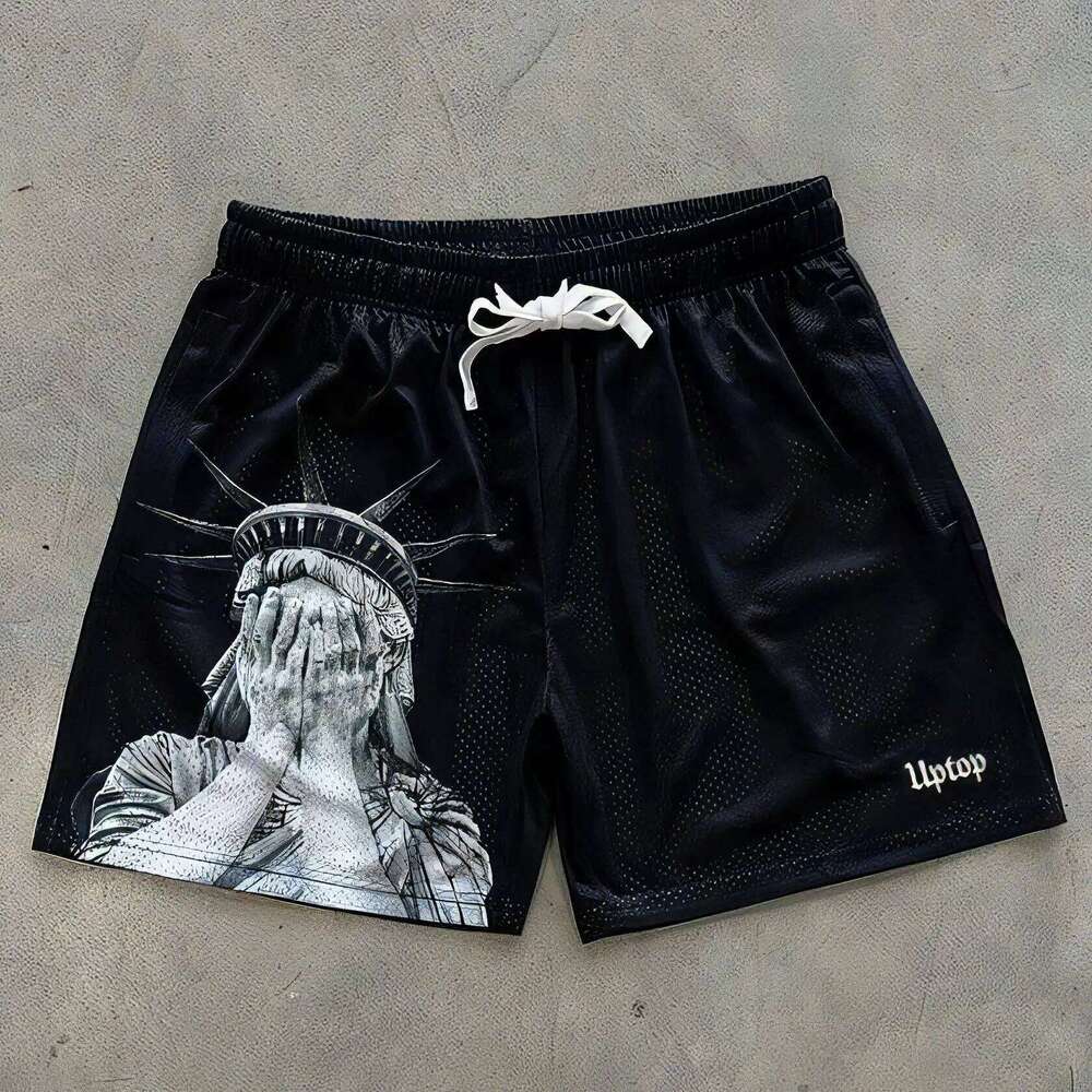 Summer Hot Selling 3D Flame Printed Quick Drying Sweat Absorbing Sports Shorts, 2025 New Fashionable Motorcycle H260226
