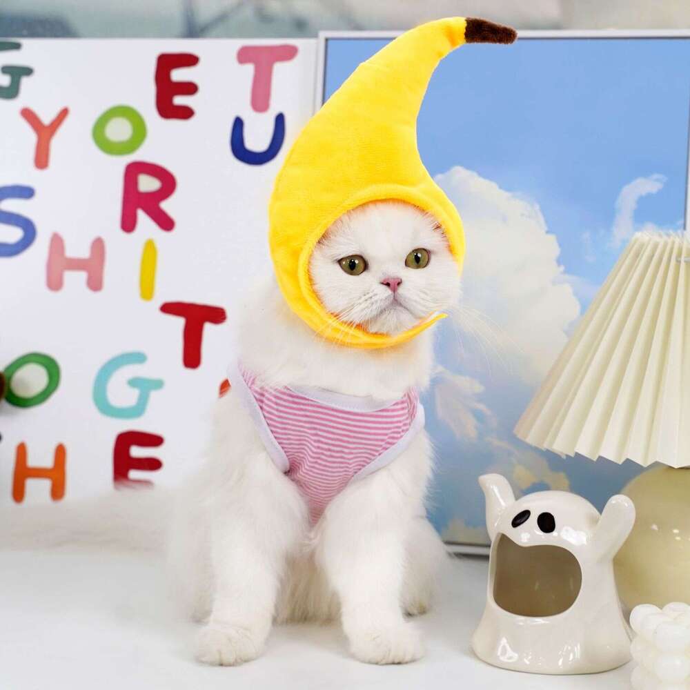 Famous brand Pet Sunflower Hat Banana Headwear Cat Headband Teddy French Bulldog Dog Supplies Manufacturer Wholesale pupakaIK