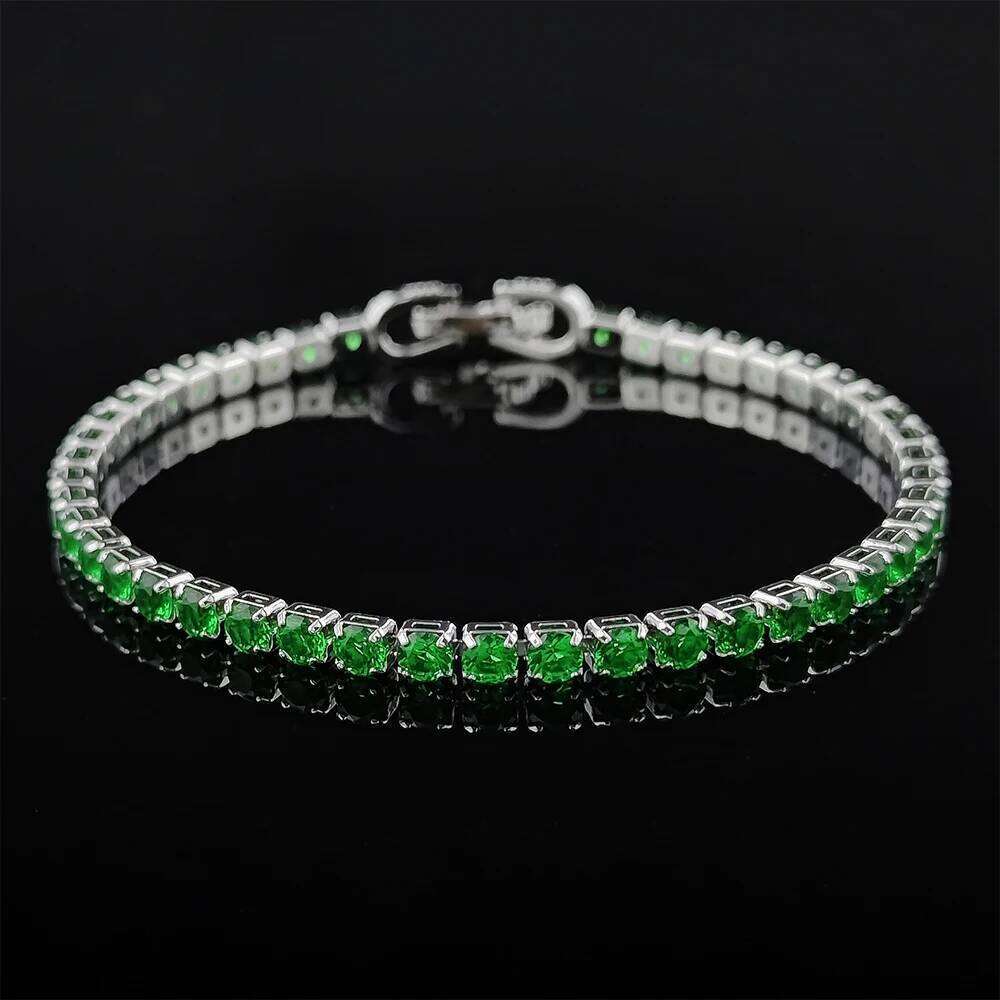 2024 New Arrival Fashion Unique Design Light Green Bracelet Bangle for Women Valentine's Day Gift S5787-green White Z260225