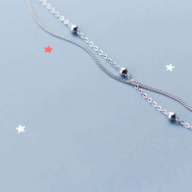 Modian Fashion Simple Beads Line Chain Bracelets For Women 100% 925 Sterling Classic Charm Bracelet S925 Silver Jewelry Z260225