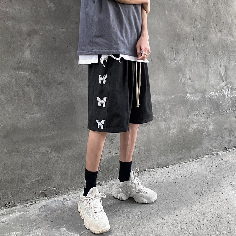 The 2026 New Designer Men's Fashion Brand Has Launched Loose And Casual Sports Shorts Beachwear Fashionable Five-inch Wide Shorts And Luxurious M