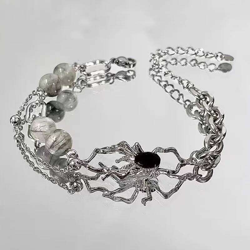 1Pcs High Quality Stainless Steel Spider Bead Splicing Bracelets For Men Women Link Chain Layered Pulseras Unisex Jewelry Gifts Z260225
