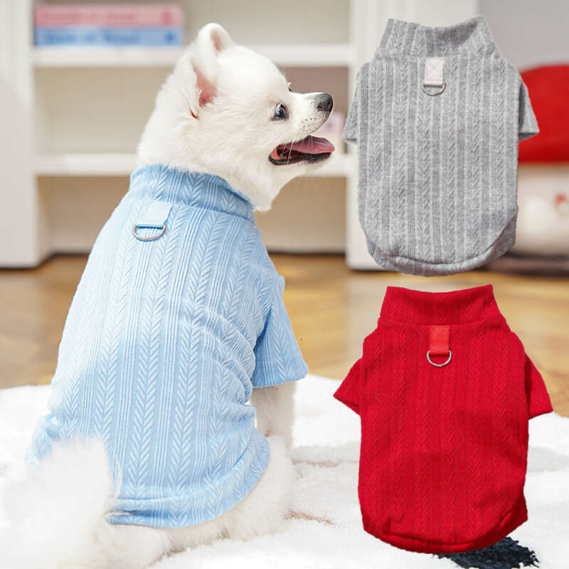 Famous brand Early Autumn Winter Base Shirt Stretchy Pet Dog Clothes Cat Supplies Teddy Bichon Ragdoll British Shorthair Short Legs pupakaIK