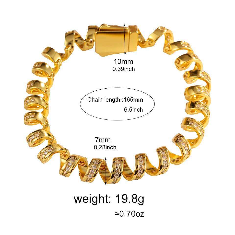 ZAKOL Sparkling Telephone Wire Stretch Bracelet Shiny Zircon Luxury Wrapped Bangle Sophisticated Aesthetic Jewelry Gift Z260225