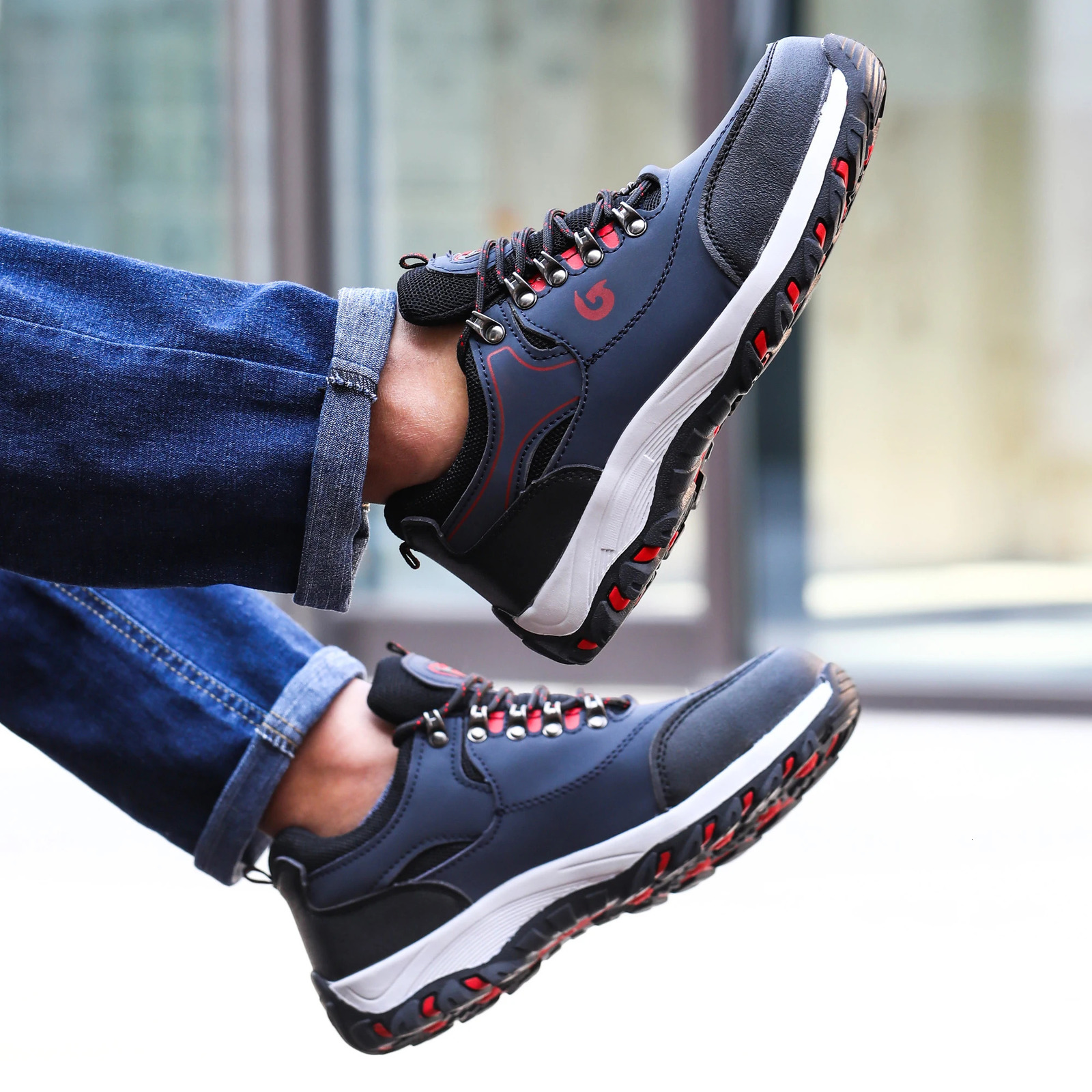 Steel Toe Cap Shoes For Men Work Boots Puncture-Proof Work Safety Shoes Protective Working Shoes Male Footwear Security Sneakers 260205
