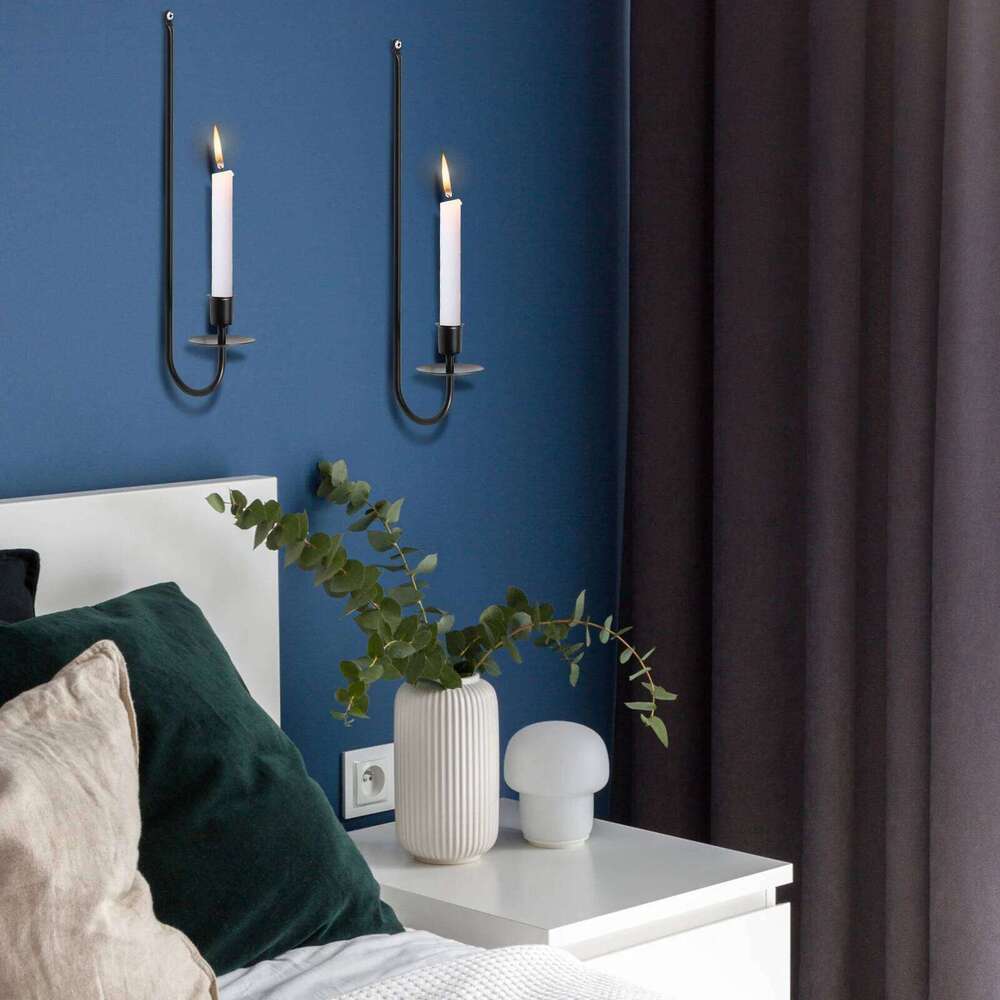 Mental Iron Holder L Shape Wall Pillar Candle Holders for Wedding Anniversary, Home Living Room Hotel Decoration W260226