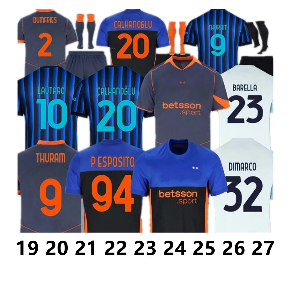 2026 2027 LUKAKU soccer jerseys BARELLA INTERES DZEKO MILANS LAUTARO VIDAL J. CORREA 25 26 27 football shirt CALHANOGLU GAGLIARDINI Men kids home away 3rd BROZOVIC 4xl