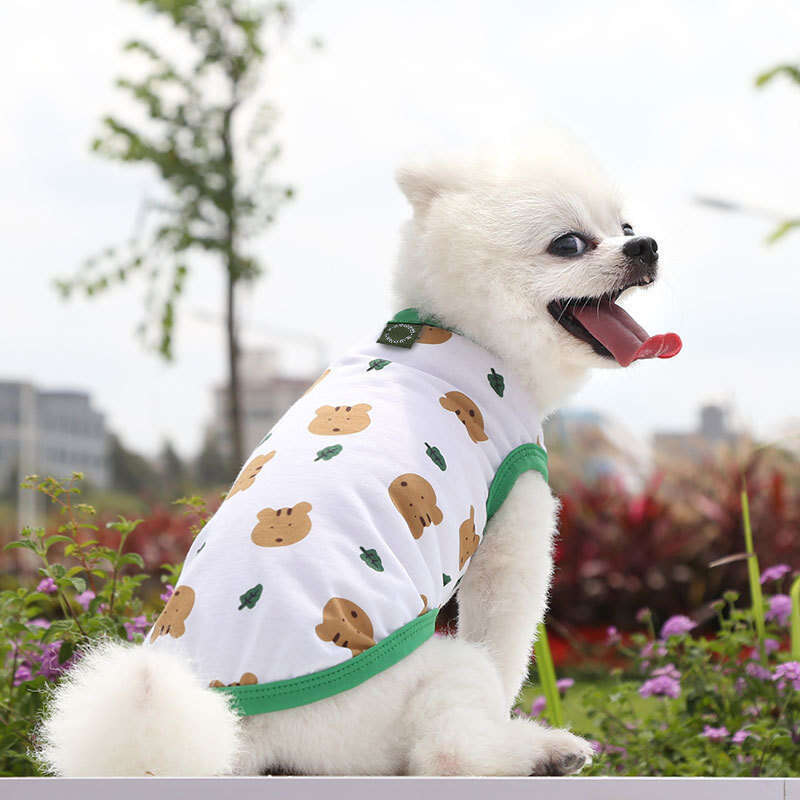 Famous brand Small Medium Large Vest Teddy Bichon Pomeranian Dog Pet Clothes Summer Thin Cat Supplies pupakaIK