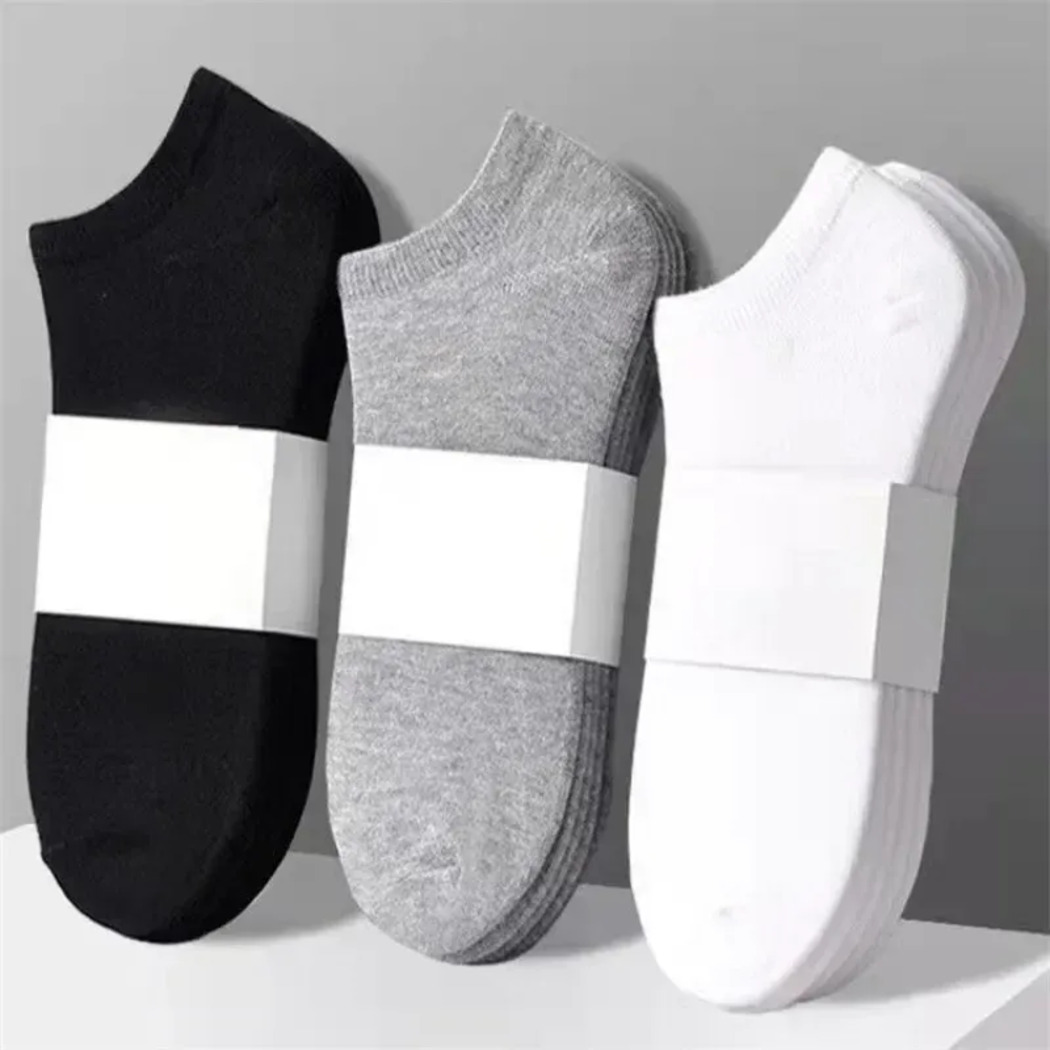 2026 Boy Designer Clothe New 5/10Pairs Ankle Solid Color Black White Gray Invisible Breathable Cotton Sports Male Short hoodie Socks Women Men Sox Designer Ki d