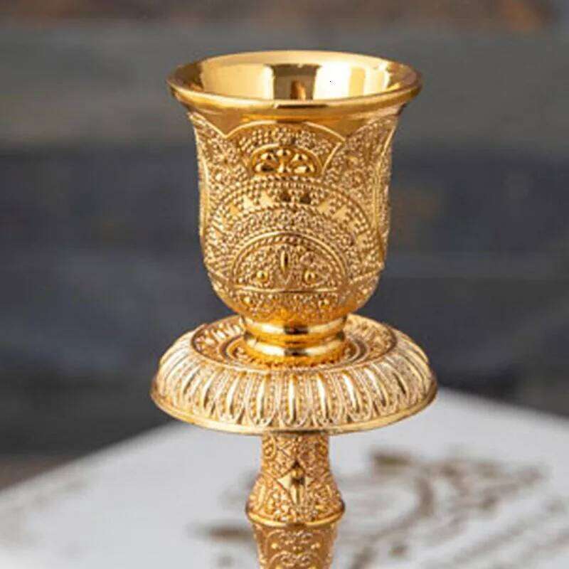 2pc European Style Metal Candlestick Candles Holders Gold Silver Dropshipping Wedding Ramadan Eid Religion Decorations Home W260226