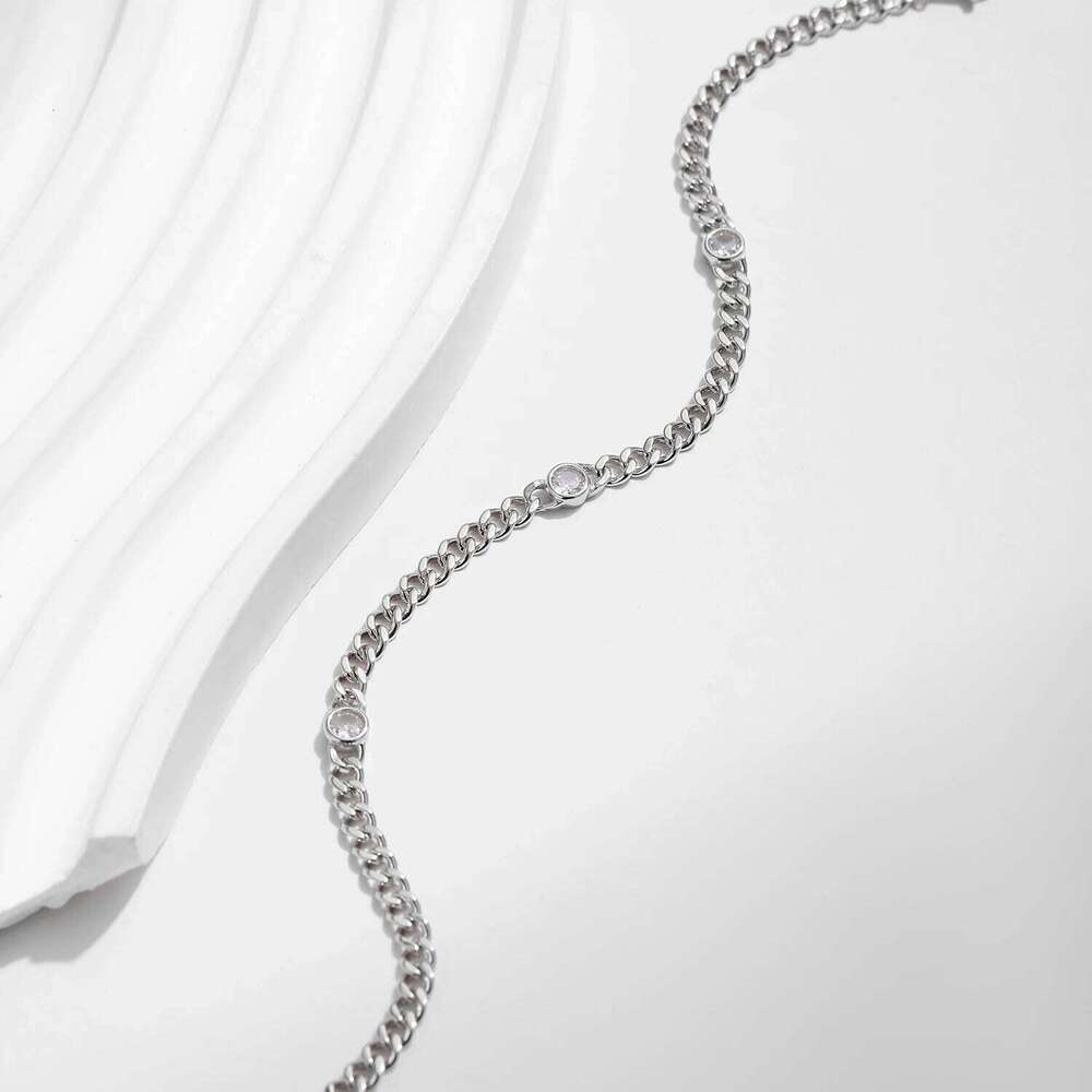 MODIAN White Gold Plated D Color Round Moissanite Twisted Bracelet 925 Sterling Silver VVS1 Dainty Adjustable Jewelry Gifts Z260225