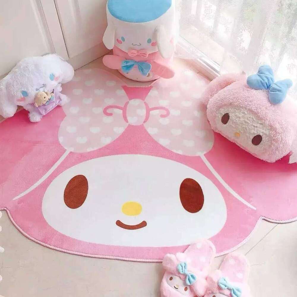 NEW Melody Rug Kawaii Anime Bathromm Carpet Kuromi Children Girls Bedroom Living Room Cartoon Floor Mat Doormat Decor W260226