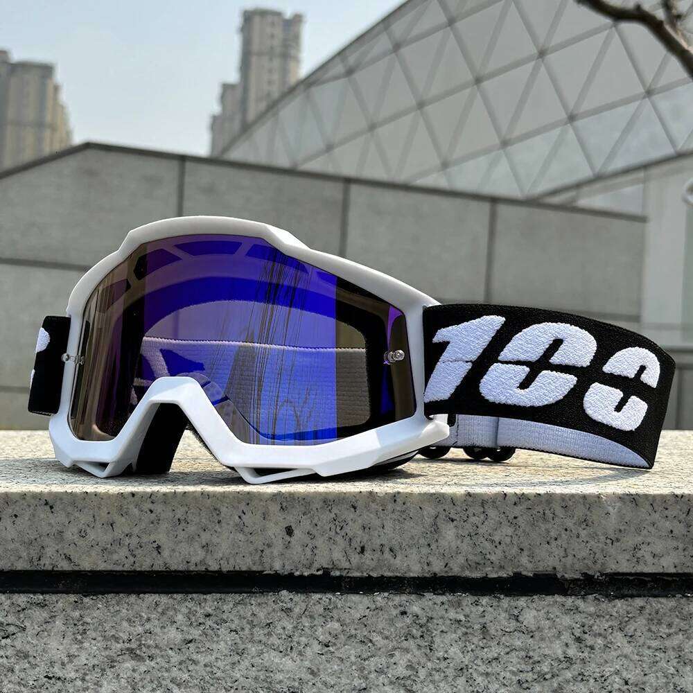 100 Motorcycle Goggles & Dustproof Racing Glasses Windproof for Men Motocross, Cycling, Skiing Outdoor Off-Road Bike Goggle Z260225