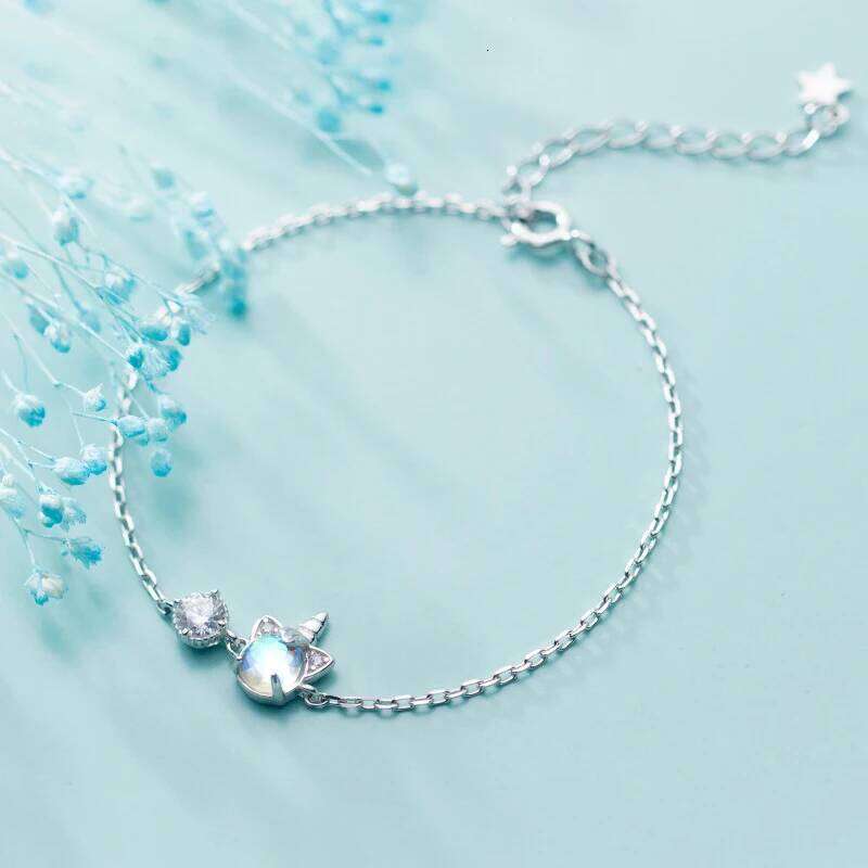 Modian Sparking AAA Zircon Link Chain Bracelet for Women 925 Sterling Silver Colorful Crystal Unicorn Braccelet Fine Jewelry Z260225