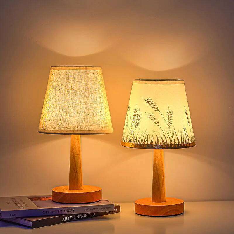 Nordic Log Desk Decoration Creative Bedroom Dormitory Bedside Lamp Remote Control LED Night Sleep Atmosphere Light H260225