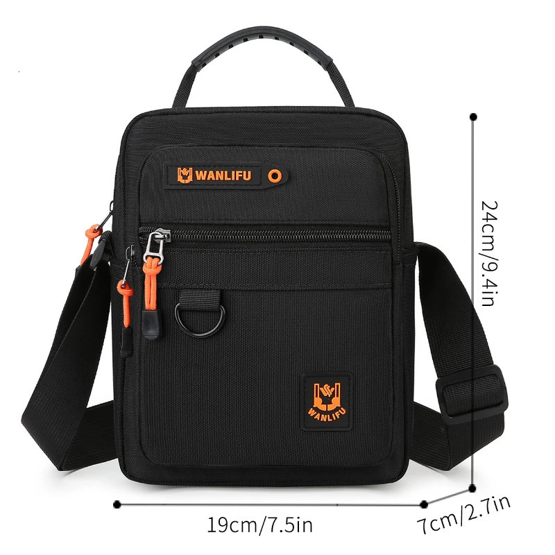 Mens crossbody bag with adjustable shoulder straps multifunctional single shoulder bag for daily commuting casual outdoor bag 260305
