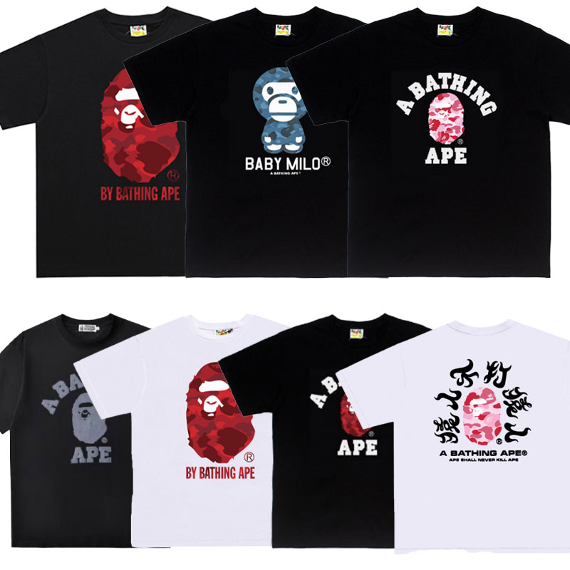 designer tshirt bapestshirts graphic tee shirt gor mens shirt summer classic pattern decoration fashion womens short sleeve shark shirts shorts