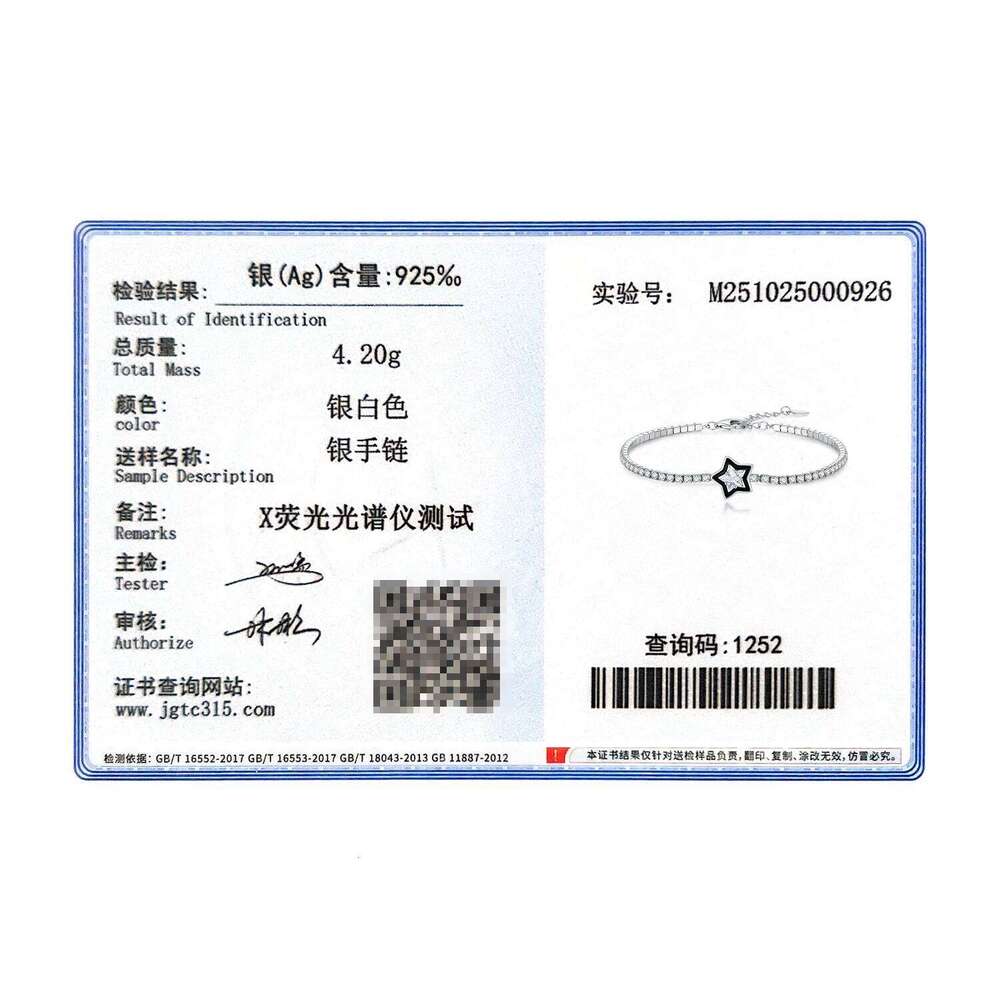 MODIAN 925 Sterling Silver Shinning Stars Zirconia Black Enamel Tennis Bracelets For Women Vacation Fine Jewelry Z260225