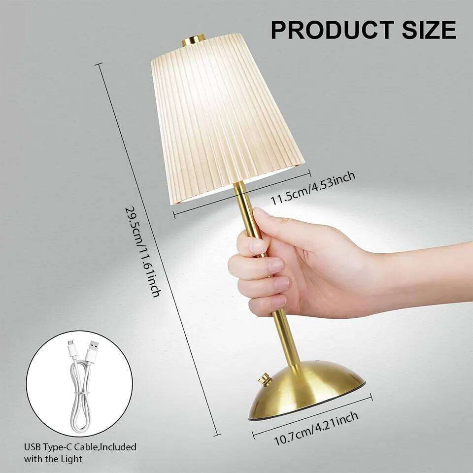 Rechargeable LED Table Lamps Touch desk lamp Wireless Night Light Restaurant Desktop Mood Lighting Bar Decoration H2602251