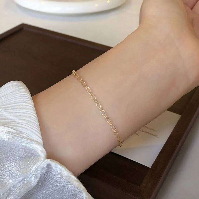 New 925 Sterling Silver Personality Charm Simple Style Bracelet Birthday Party Gift for Women's Exquisite Jewelry Z260225