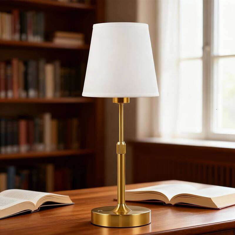 Fabric Desk Rechargeable Touch Table Lamp Replaceable Bulb For Restaurant Hotel Room Bedside Decor Lighing H260225